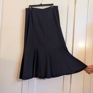 Nygard Skirt, 10, Black, Midi, Flouncy, Feminine, EUC